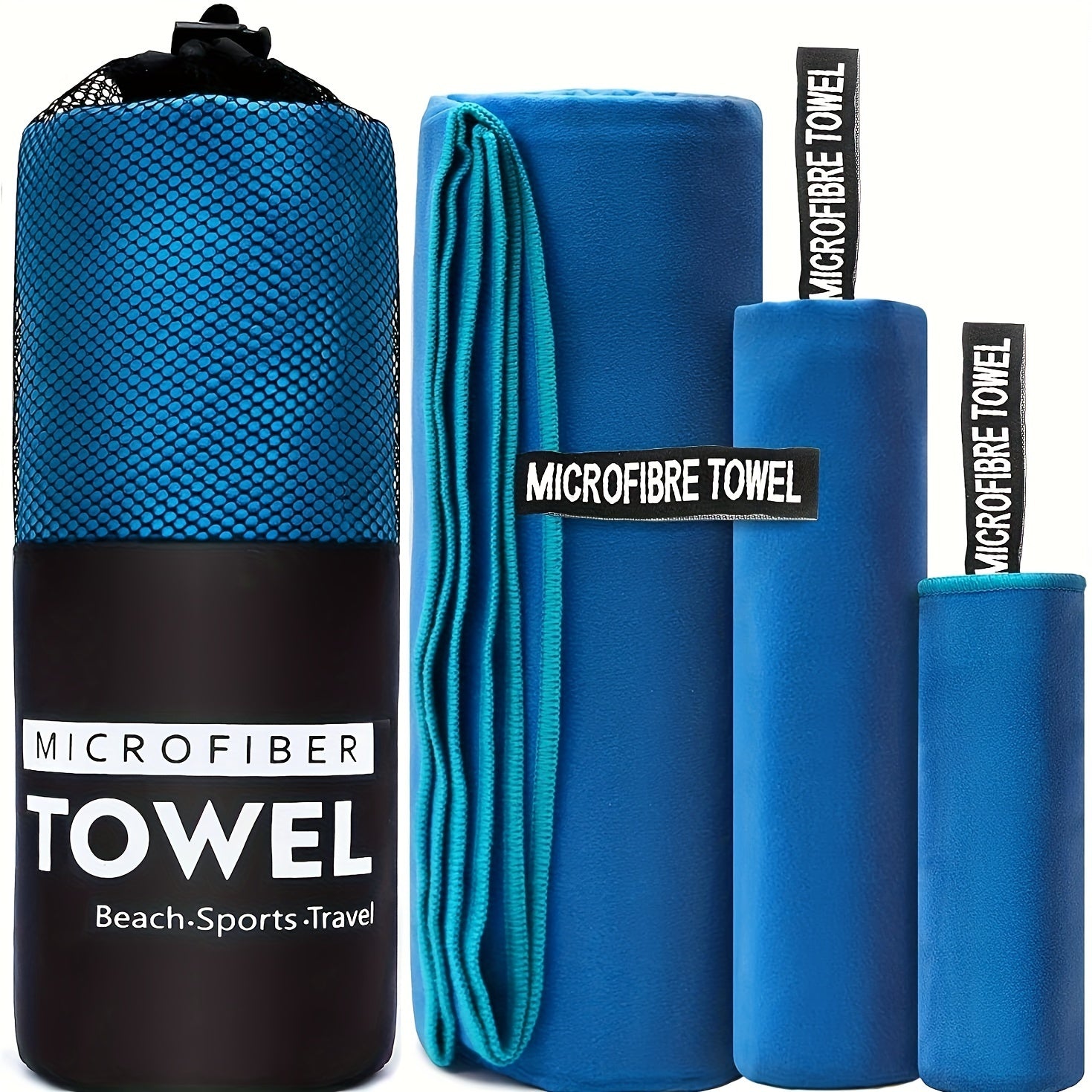 Quick Dry Microfiber Towel Set for Yoga Fitness Travel