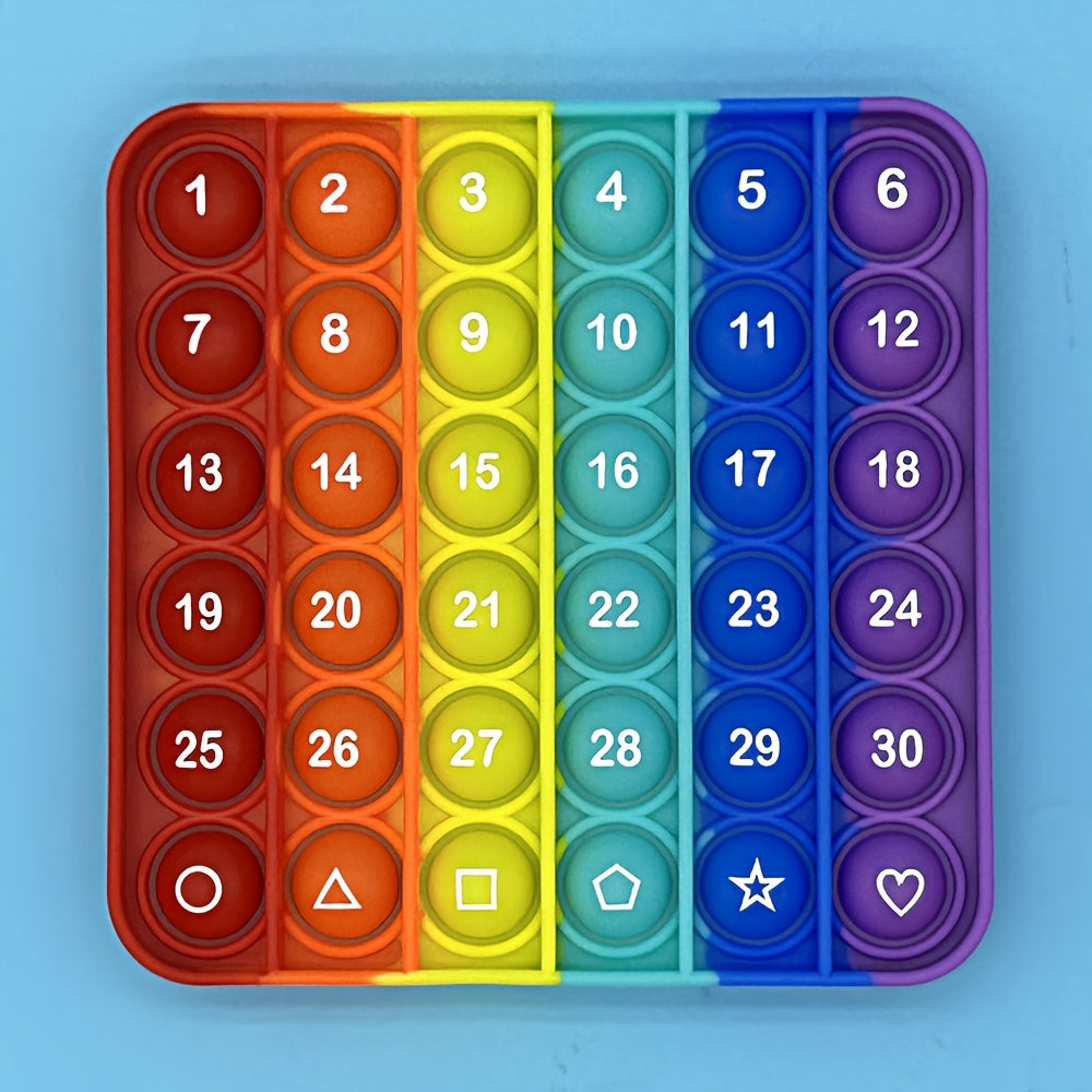 Numbers Letters Math Learning Fidget Toys Push Bubbles Phonics Games