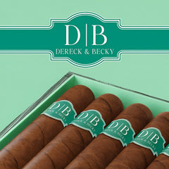 Custom Wedding Cigar Bands with Initials Personalized E&A