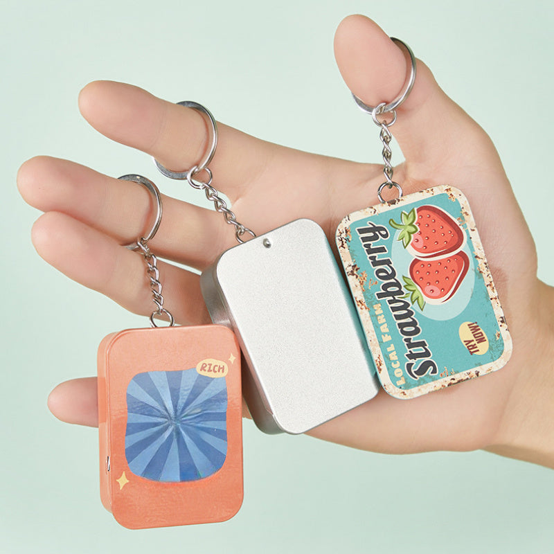 Portable Candy Box with Key Lock Pill Jewelry Storage