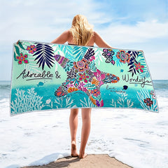 Bohemian Starfish Beach Towels Microfiber Quick Drying
