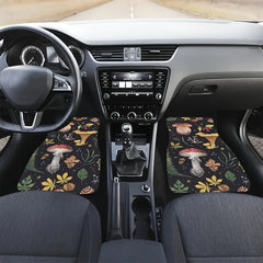 Set of 4 Mushroom Pattern Car Floor Mats