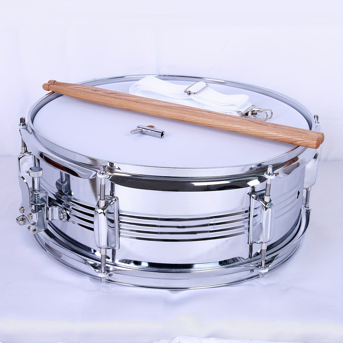 14x5.5 Snare Drum Set Steel Shell with 8 Lugs - Student Kit