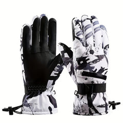 Waterproof Touch Screen Non slip Plus Velvet Windproof Warm Gloves