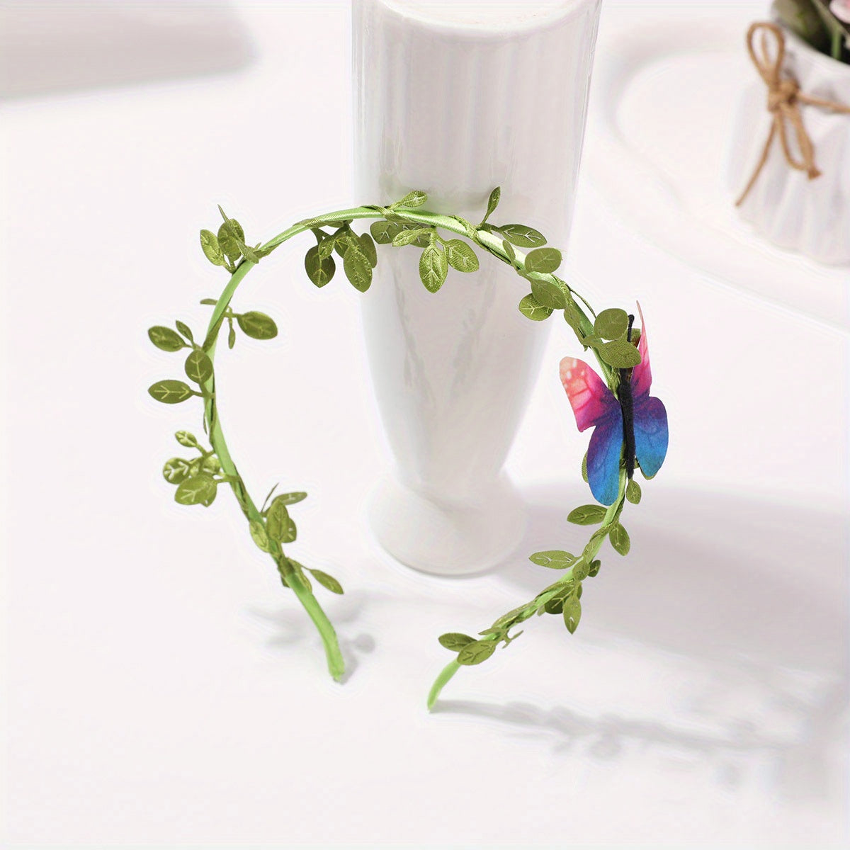 Leaves Embroidered Headband Butterfly Headdress Hair Accessories
