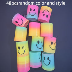 Spring Circus Rainbow Plastic Rings Bulk Pack for Parties Birthdays