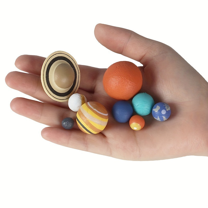 Educational Solar System Model Set with 9 Colorful Planetary Balls