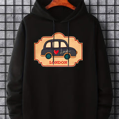 'London' Print Hoodie Hoodies For Men Men s Casual Pullover Hooded Sweatshirt