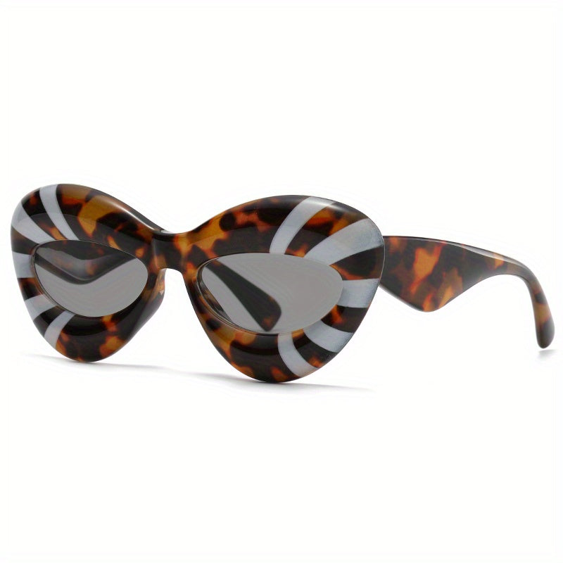 Striped Lip Sunglasses Funny Photo Booth Props for Party UV400