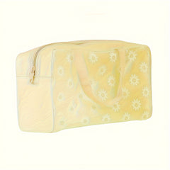 Floral Translucent Toiletry Bag Travel Storage