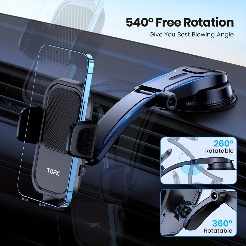 2 IN 1 Car Phone Holder Mount Dashboard & Air Vent