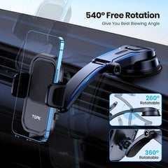 2 IN 1 Car Phone Holder Mount Dashboard & Air Vent
