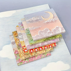 6 Packs Scenery Painting Sticky Notes