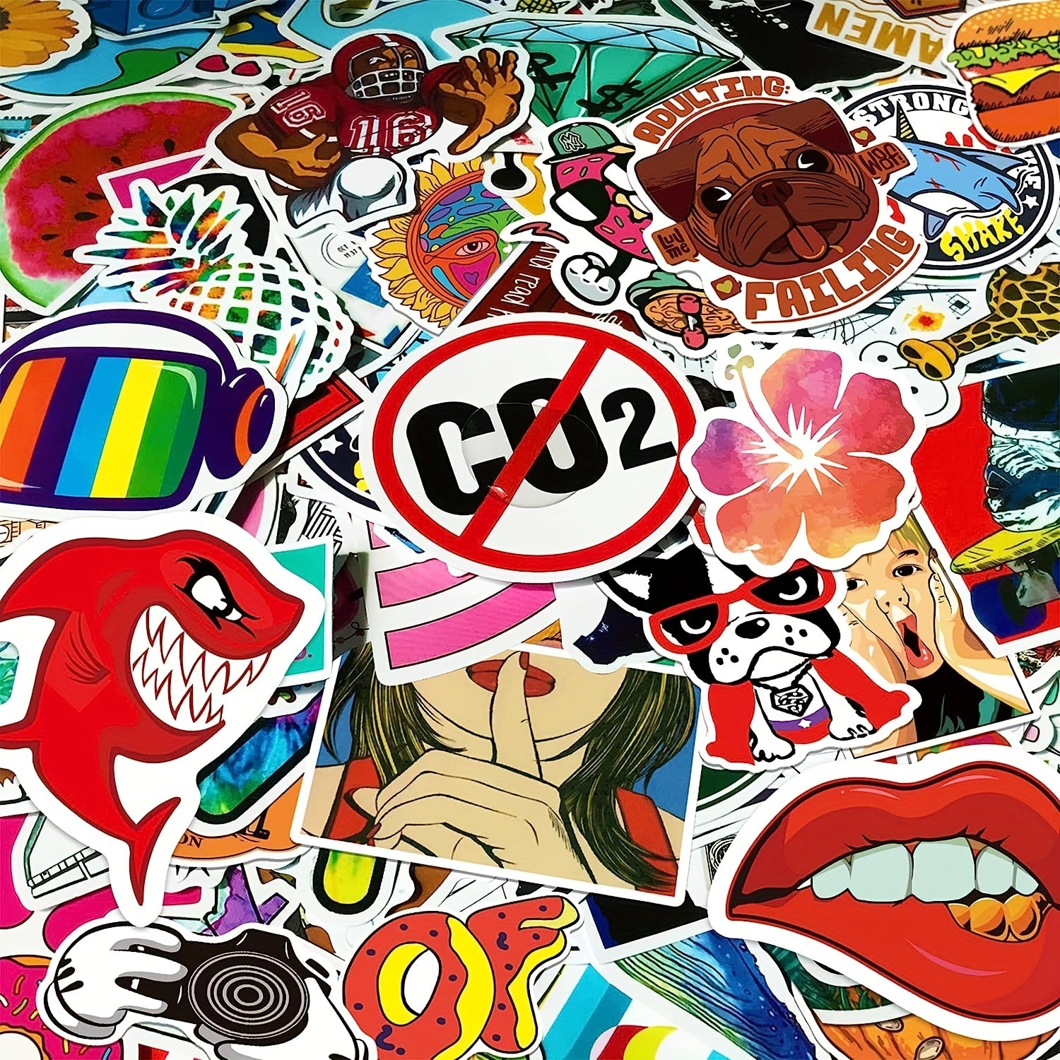 600pcs Mixed Graffiti Stickers Waterproof Journal Stic