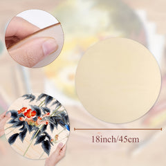 2 Pack 18 Inch Wooden Circles for Crafts DIY Art Projects
