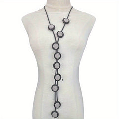 Y Shaped Long Pendant Necklace Bohemian Accessories Party Clothing Neck Jewelry
