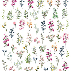 Flower Leaves Nail Stickers Wildflower Nail Tattoos