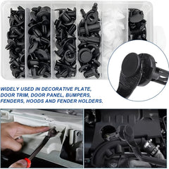 Car Retainer Clips Set 100PCS 6 Sizes Auto Door Trim Panel Bumper Push Rivet Cli