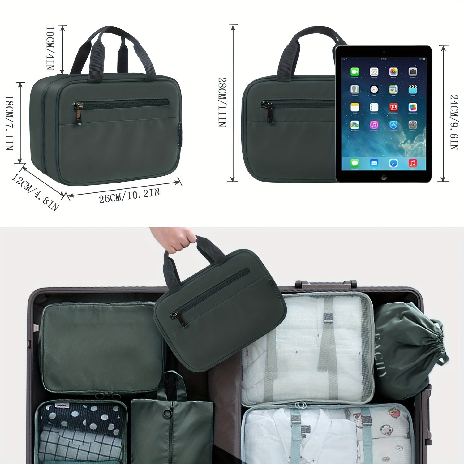 Travel Toiletry Bag Waterproof Makeup Organizer