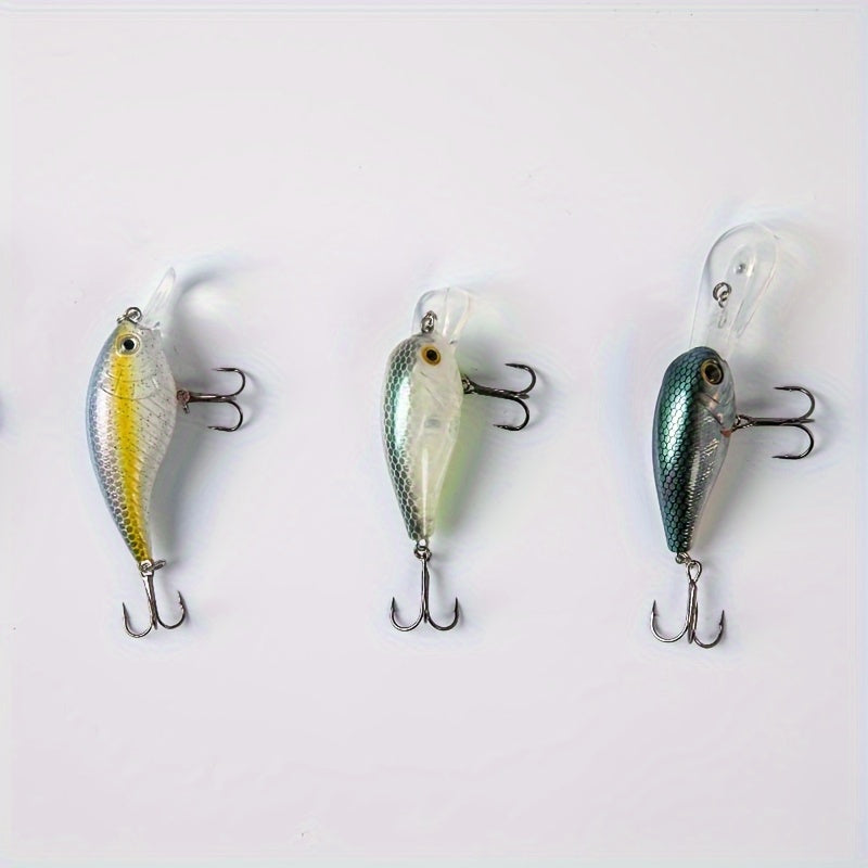 5pcs Bionic Fishing Lure Hard Bait With Treble Hook