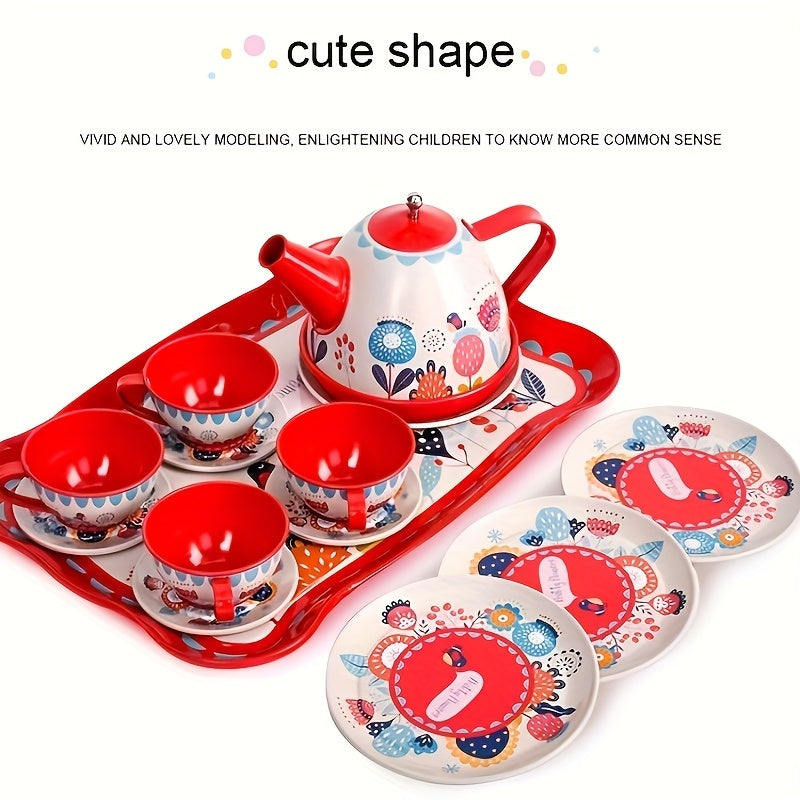Girls Tea Set Toy DIY Pretend Play Simulation Afternoon Tea Game Toys