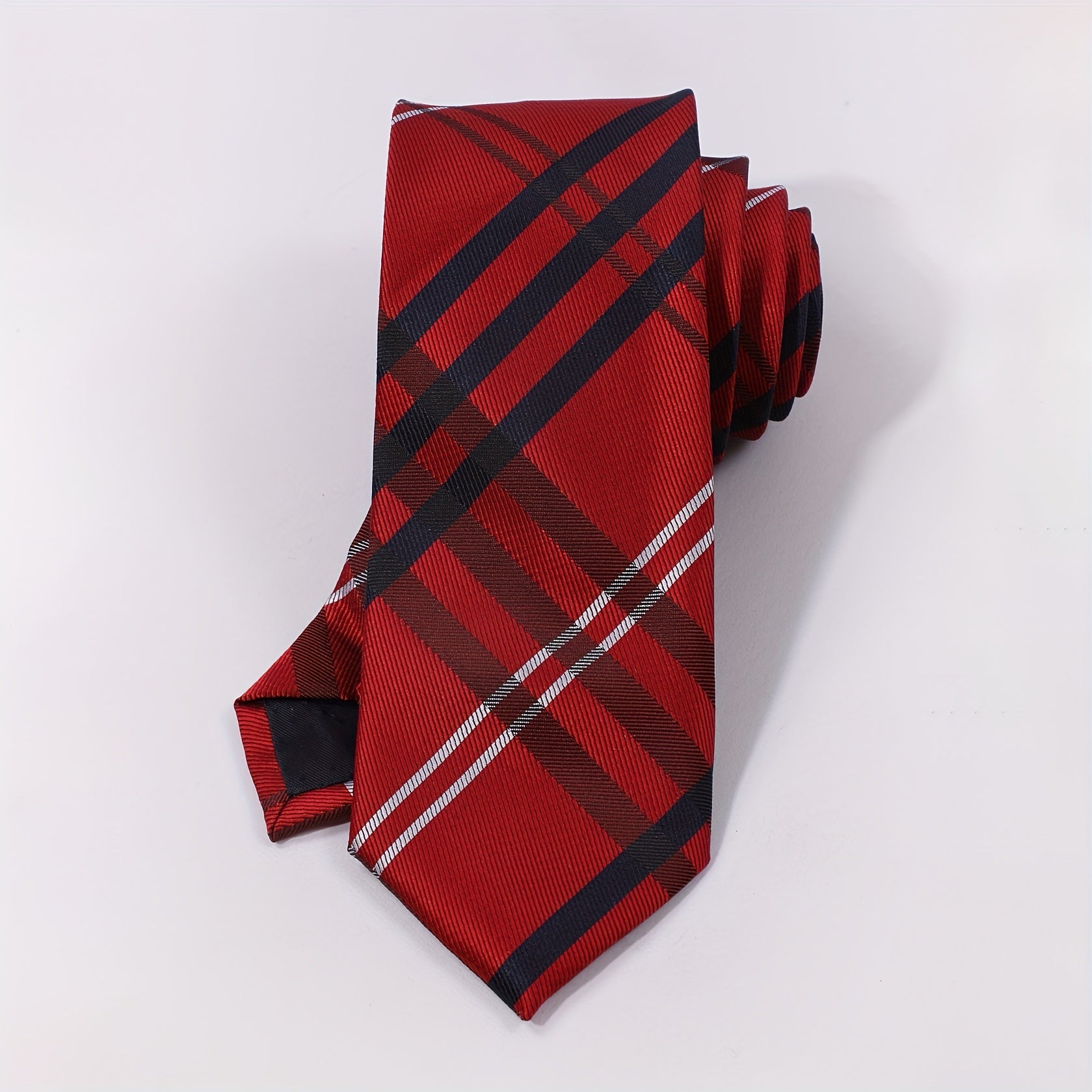 Men's Casual Plaid Striped Necktie