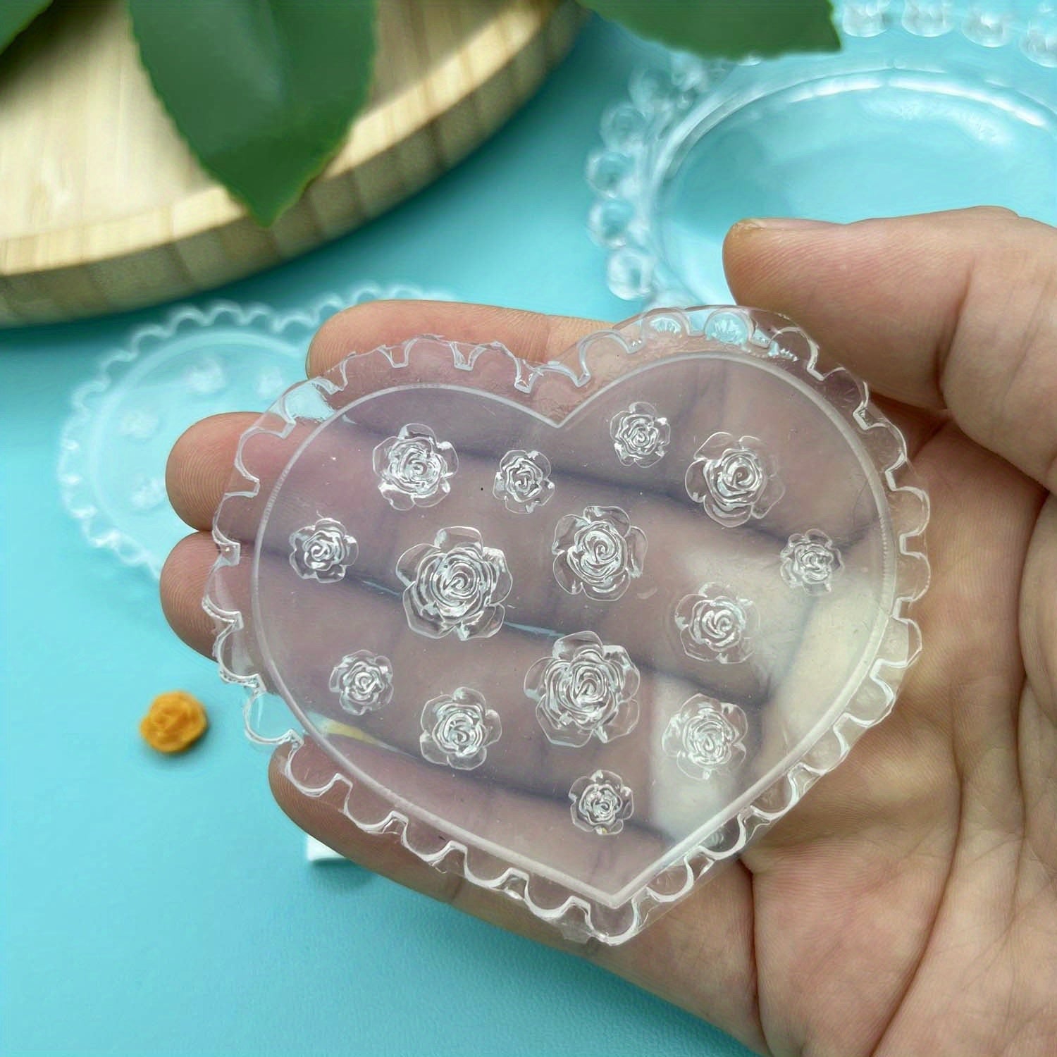 Camellia Flower Silicone Mold for Nail Earring Jewelry