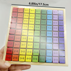 Wooden Multiplication Cube Puzzle Educational Math Learning Toy
