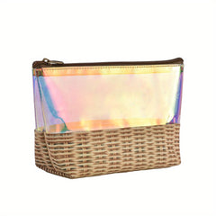 Clear Laser Travel Toiletry Bag Zipper Pencil Case