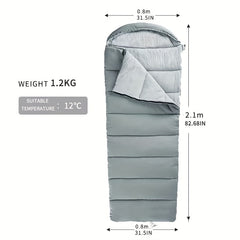Cotton Envelope Sleeping Bag With Hat, Machine Washable