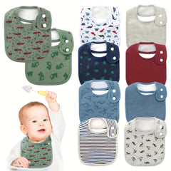 5 Pack Baby Bandana Drool Bibs, Soft & Absorbent, 0-36 Months