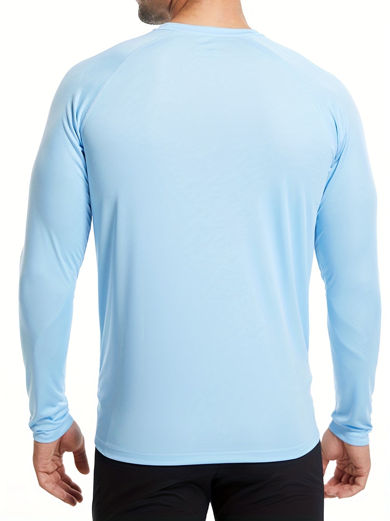 3 Pcs Men's UPF 50 Sun Protection T shirts Long Sleeve Quick Dry Tops