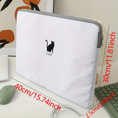 Kitten Pattern Soft Surface Laptop Bag