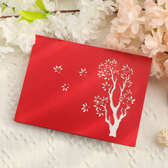 3D Greeting Card Maple Leaves Birthday Card Thanksgiving Christmas