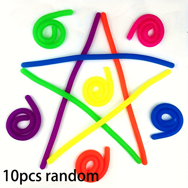Colorful TPR Stretchy Sensory Strings Craft Toy Set