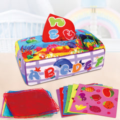 Interactive Sensory Toy Box for Newborns Soft Touch & Sound Stimulation