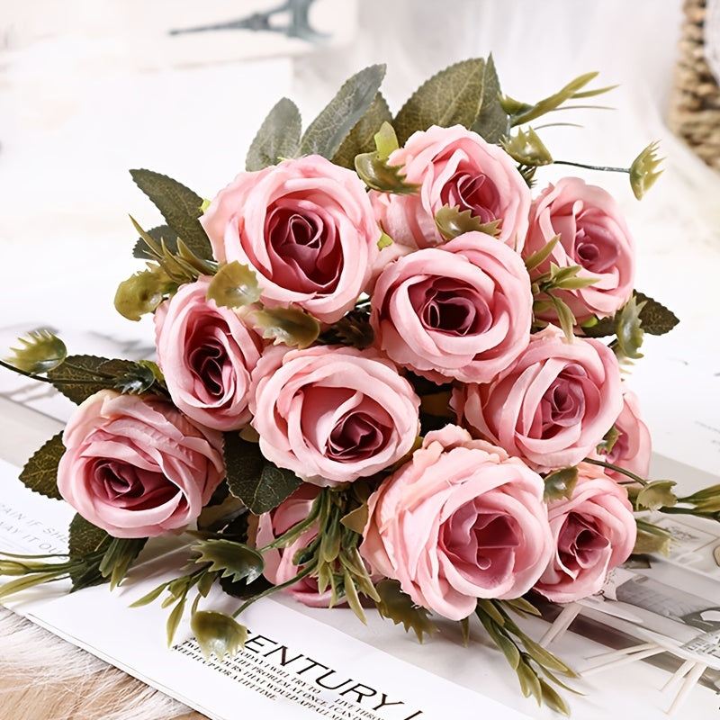 Silk Rose Bouquet for Weddings Parties and Home Decor