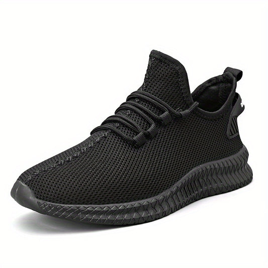 Men's Breathable Lace Up Running Shoes Outdoor Athletic Sneakers