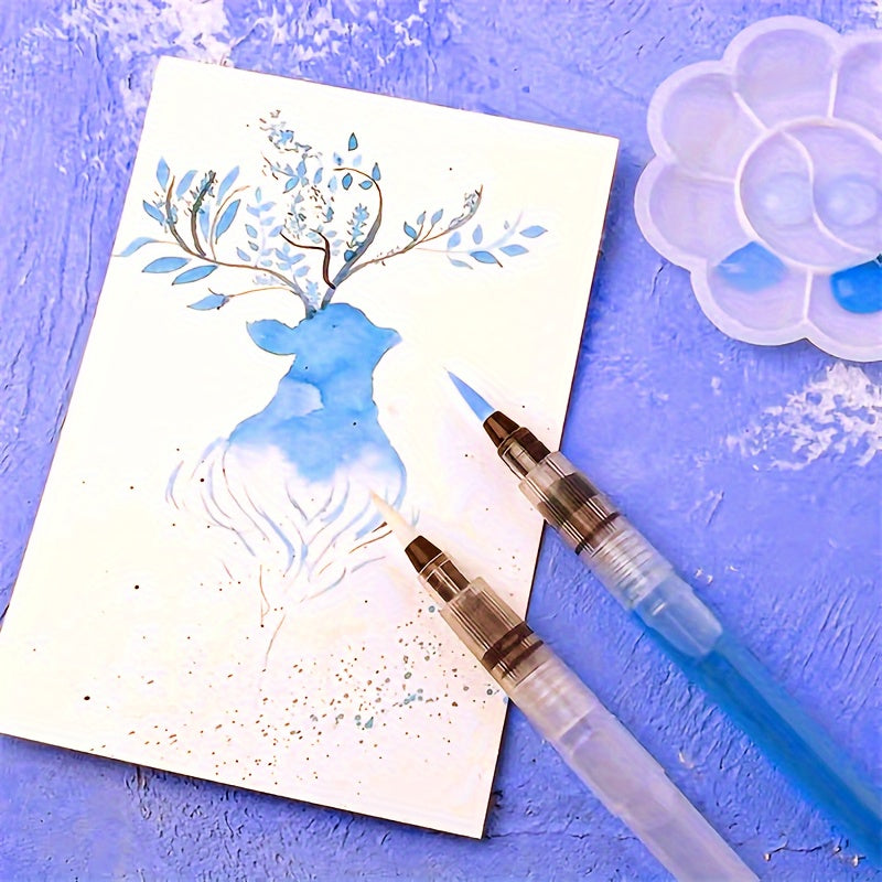 Watercolor Brushes & Solid Paint Set for Ages 14+