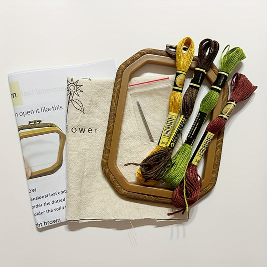 3D Embroidery DIY Hanging Painting Kit Flower Landscape European Embroidery