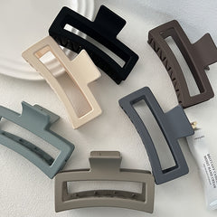 Acrylic Frosted Square Hair Claw Ponytail Holder