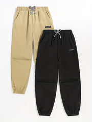 Boys Letter Print Cargo Pants Elastic Waist Jogger Pants Kids Clothing