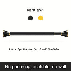 Telescopic Shower Curtain Rod for Bathroom Drying Wardrobe Hanging Clothes
