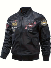 Embroidered Men's Street Style Baseball Jacket