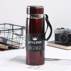 800ml Stainless Steel Insulated Cup with Hanging Rope