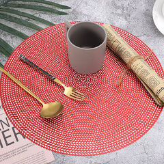 Waterproof Round Placemats Heat Resistant Coasters for Drinks