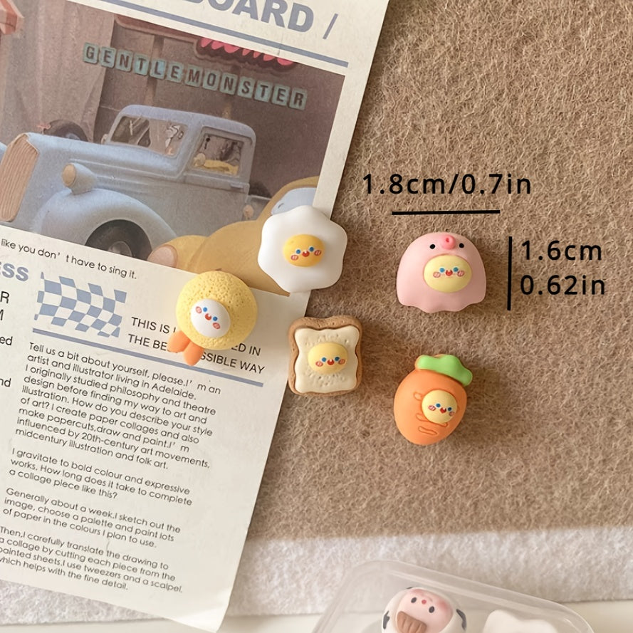 10pcs Push Pins Cork Board Photo Wall Decoration Sticky Notes Press Pin Felt Boa