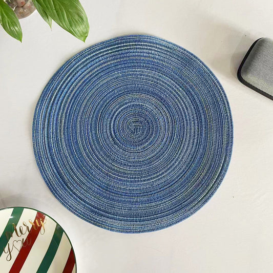 Round Woven Placemat Kitchen Table Mat Dining Table Decor