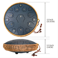 13 Steel Tongue Drum F Key Hanplate Percussion Instrument