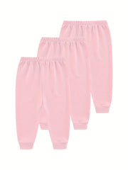 3Pcs set 0-24 Months Soft Cotton Baby Pants